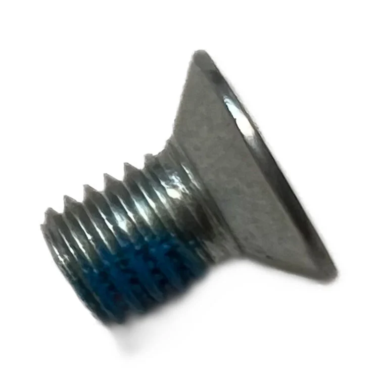 Vite per macchina da cucire a testa svasata Torx M5 con toppa di bloccaggio in nylon blu